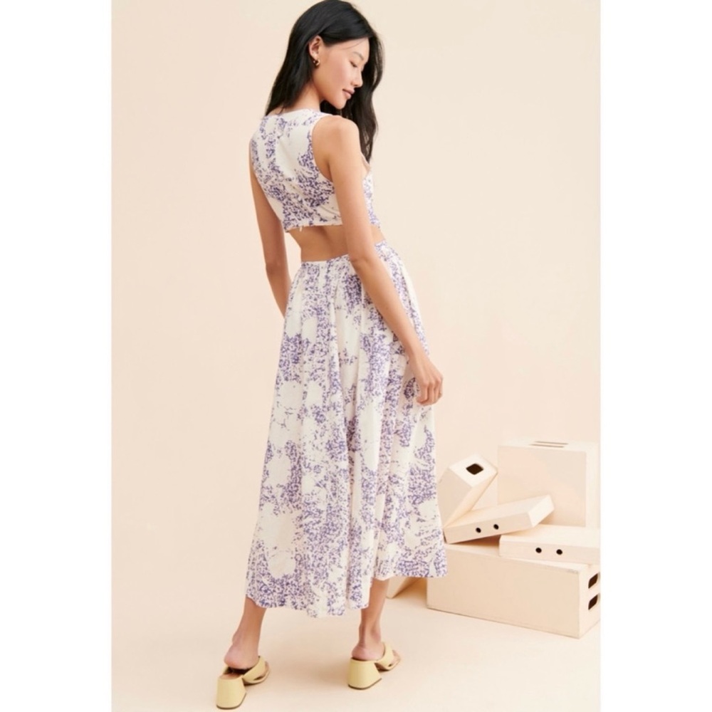 Anthropologie Aureta Studio Side Cutout Dress - Picture 3 of 9